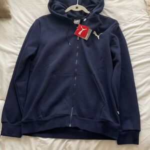 Puma Dark Blue Zip-Up Hoodie